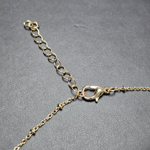 2/$15 February Purple Stone Chip Necklace With Star Charm (NWOT) - Picture 3 of 5